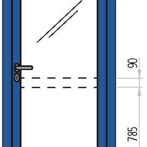 Porte vetrate in acciaio